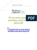 The DC Comics Guide To Pencilling Comics Klaus Janson PDF