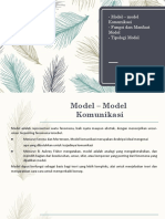 Model - Model Komunikasi