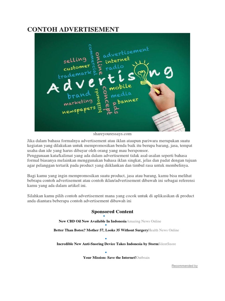Contoh Advertisement | PDF