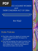 Anti Violence Against Women and Their Children Act of 2004