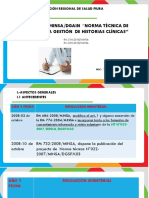 Nts 139-2018/Minsa/Dgain "Norma Técnica de Salud para La Gestión de Historias Clínicas"