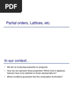 Partial Orders, Lattices, Etc