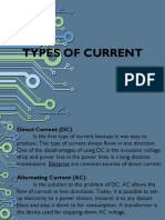 TYPES OF CURRENT AND RESISTORS