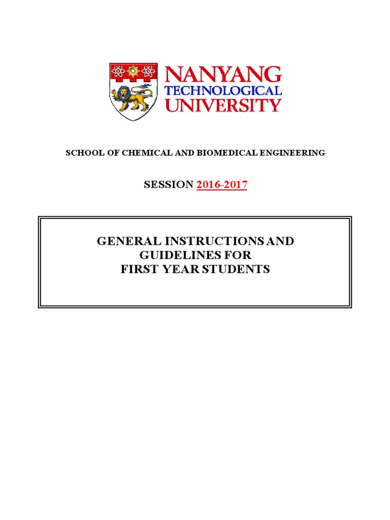 First Year Lab Guidelines NTU 2016-2017 | PDF | Experiment | Graphics