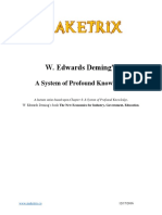 W. Edwards Deming's: A System of Profound Knowledge