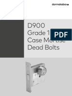 D900 Grade 1 Small Case Mortise Dead Bolts