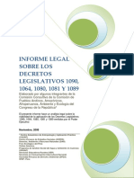 Informe Legal DL 1090, 1064, 1080, 1081, 1089 Bagua