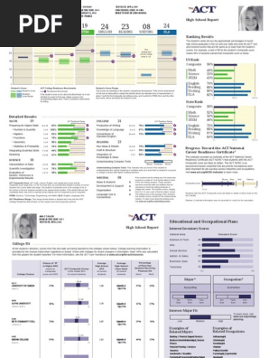 act student report