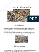 Proceso de Urbanización