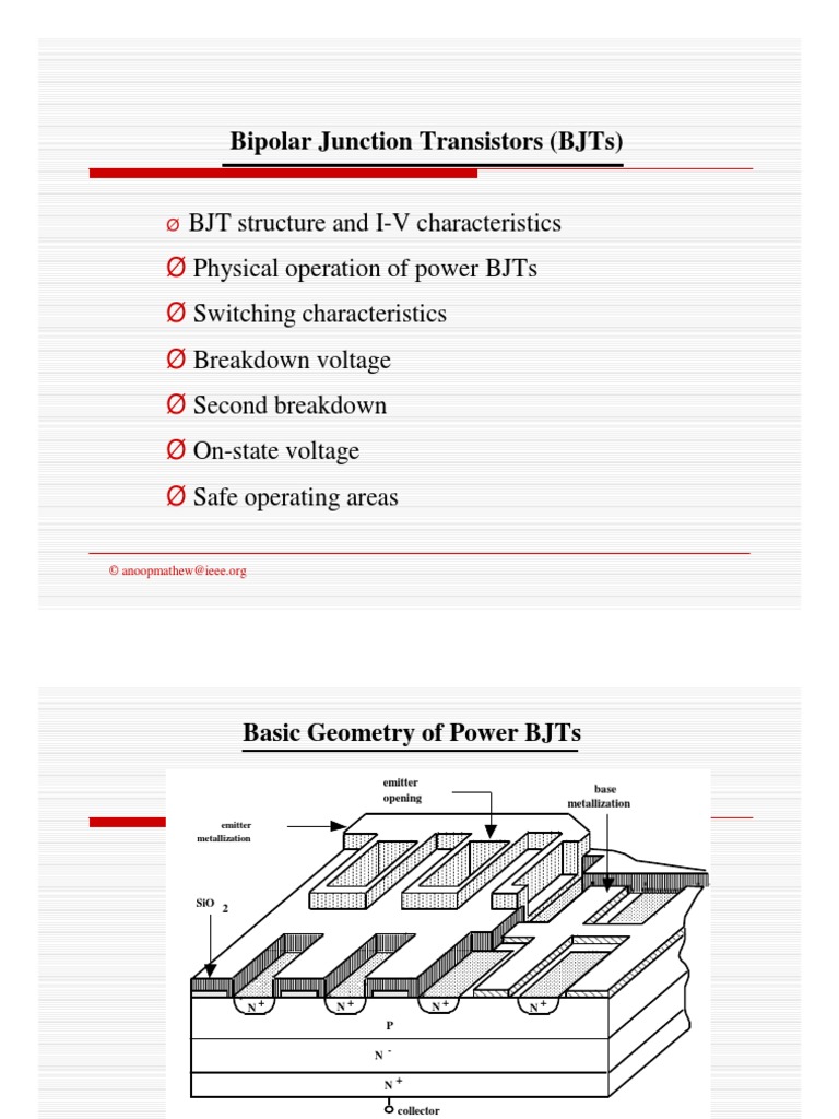 Bipolar Junction Transistors (BJTS) | PDF | Bipolar Junction Transistor ...
