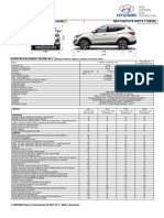Especificaciones técnicas Santa Fe Nafta y Diesel R2.2 CRDi 16