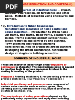 Industrial: Sources of Industrial Noise: Module 5 - (Noise Reduction and Control-Ii)