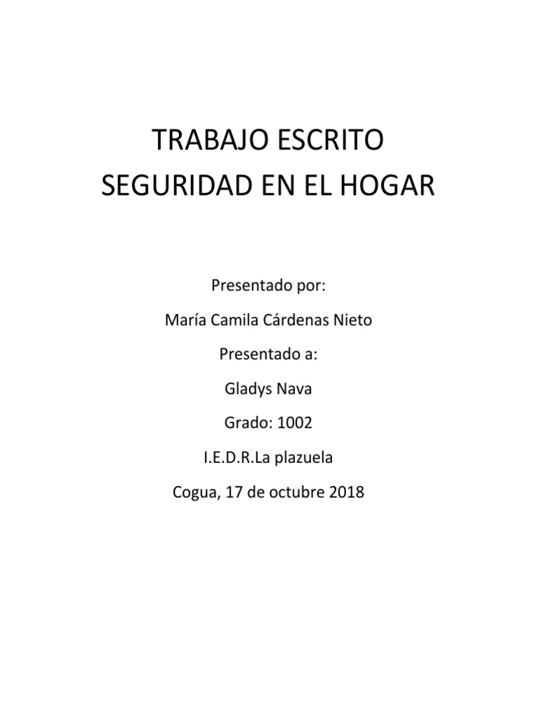 Seguridad en el Hogar: Prevención de Accidentes | PDF