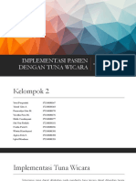 Implementasi Pasien Dengan Tuna Wicara