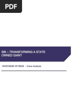 Sbi:-Transforming A State Owned Giant: State Bank of India - Case Analysis