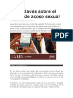 Siete Claves Sobre El Delito de Acoso Sexual