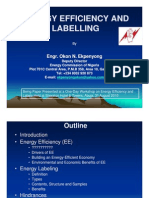 Energy Efficiency, Audit and Labeling
