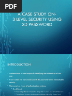 3D Password Ppt