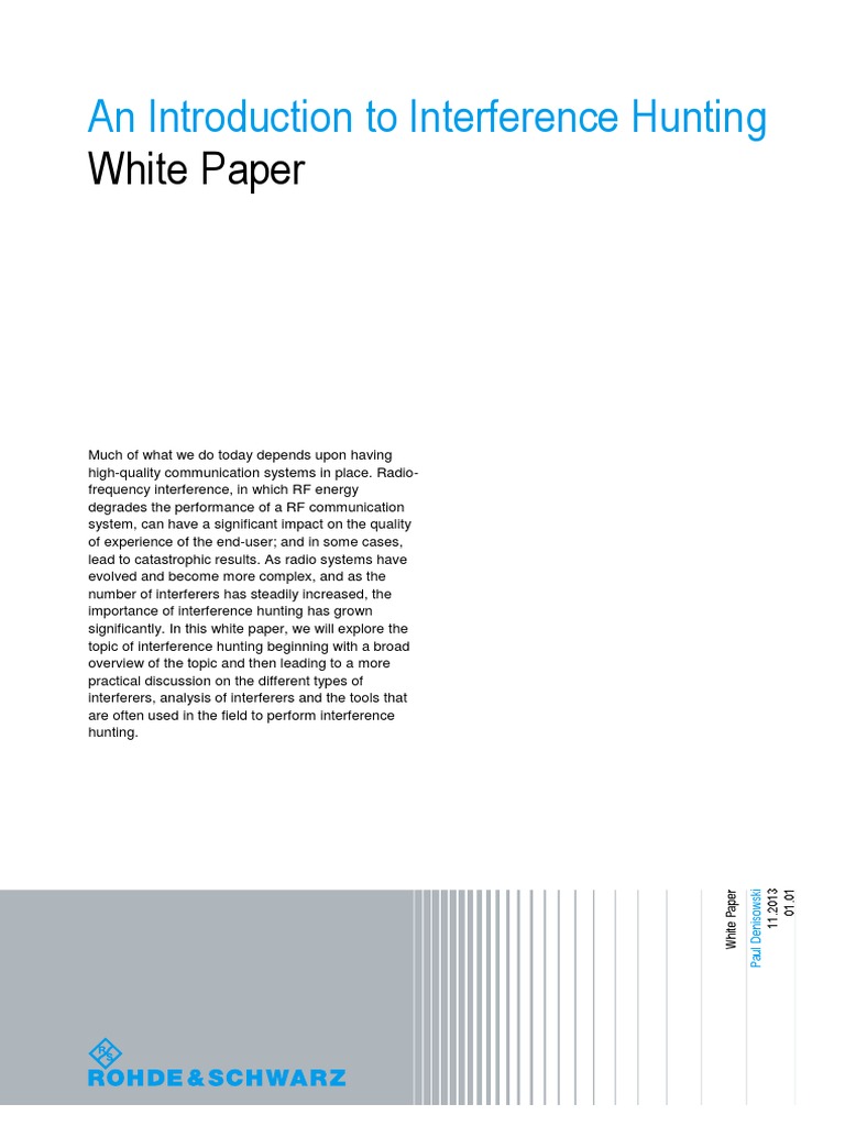 Introduction To Interference Hunting Wh I Pdf Electromagnetic