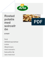 Rostad Potatis Med Solrosfrön