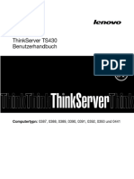 ThinkServer TS430 Benutzerhandbuch