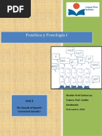 Fonética y Fonología I - Unit 3 - 2018