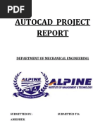 Autocad Project Report