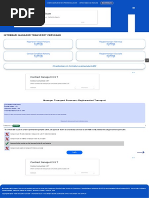 Intrebari Manager Transport Persoane Chestionare Auto Drpciv Si Chestionare Arr Atestate