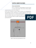 Criterios para determinar el tipo de falla en cimentaciones según densidad del suelo