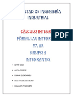Ejercicios Con Las Formulas 7 y 8 de Integracion