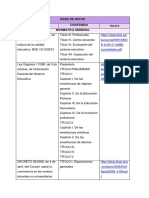 Base de Datos Legislativa Educación