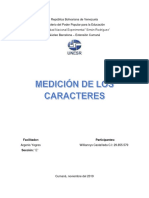 Medicion de Caracteres