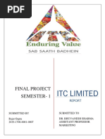 Itc Limited: Final Project Semester-1