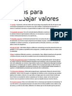 Cortos para Trabajar Valores