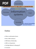 Session 1-2: Dr. Manojit Chattopadhyay Associate Professor