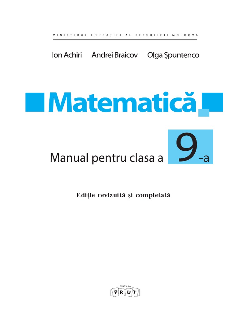 Ix Matematica In Limba Romana