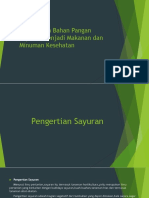 Pengolahan Bahan Pangan Sayuran Menjadi Makanan Dan Minuman