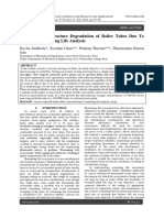 Study of Microstructure Degradation of Boiler Tubes Due To Creep For Remaining Life Analysis