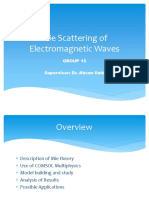 Mie Scattering of Electromagnetic Waves: Group 15 Supervisor: Dr. Ahsan Ilahi