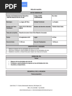 Acta de Reunión