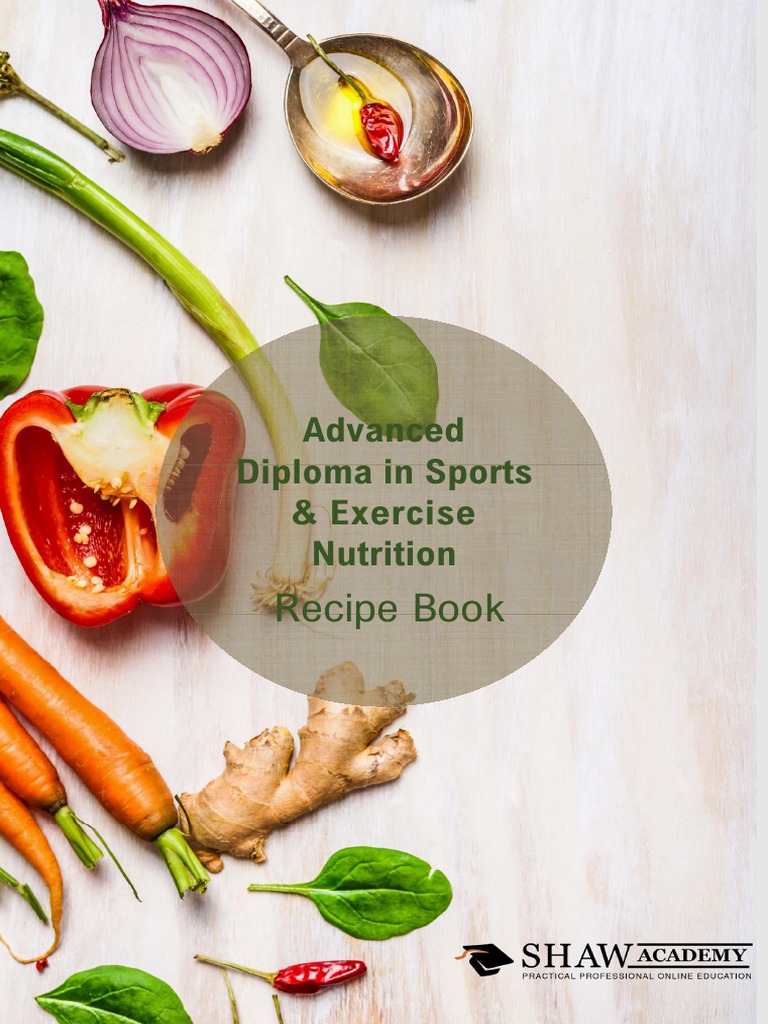 Sports Nutrition Recipe Book PDF Lasagne Cooking