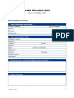 Modelo de Informe Psicologico Clinico - Muñoz Ausin y Perez