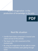 Role of Imagination in The Production of Knowledge