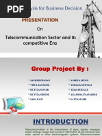 Telecommunication Sector and Its Competitive Era