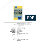 Mario Bunge - Philosophy of Science (II) PDF