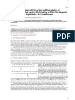 Mechanism of Interaction and Degradation of Perfluoropolyethers With A DLC Coating in Thin-Film Magnetic Rigid Disks: A Critical Review