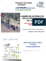 Diseño de Sistemas de Riego Por Aspersión en Laderas: Universidad Nacional Agraria La Molina