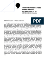 Jack Findley - Ambientes Programados para El Análisis Experimental de La Conducta