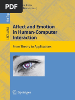 Affect and Emotion in Human-Computer Interaction - From Theory To Aplications - Christian PeterC PDF