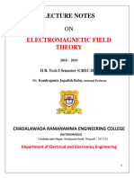 Electromagnetic Field Theory: Lecture Notes